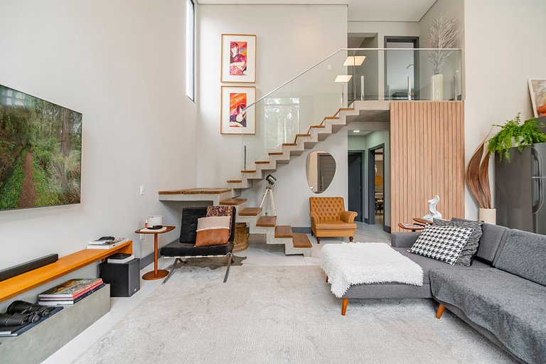 Casa Essenza 4Q perto da praia by Achei Floripa