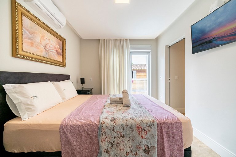 Apto Wave 3Q 800m da praia by Achei Floripa