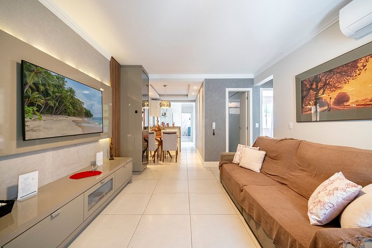 Apto Wave 3Q 800m da praia by Achei Floripa