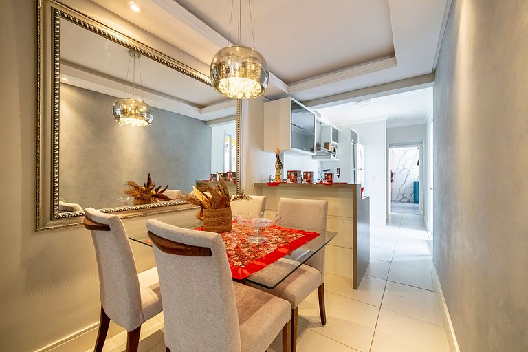 Apto Wave 3Q 800m da praia by Achei Floripa