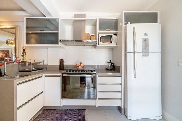 Apto Wave 3Q 800m da praia by Achei Floripa