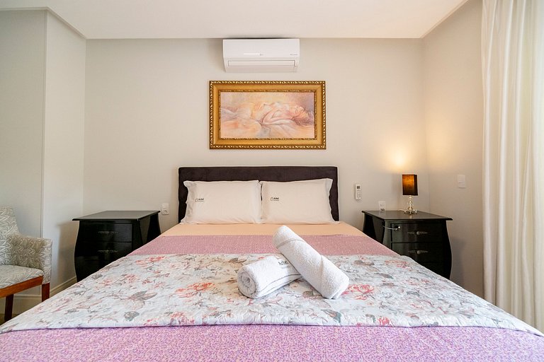 Apto Wave 3Q 800m da praia by Achei Floripa