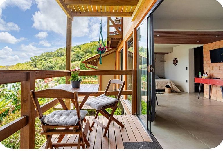 Loft Barra da Lagoa com vista by Achei Floripa