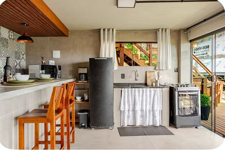 Loft Barra da Lagoa com vista by Achei Floripa