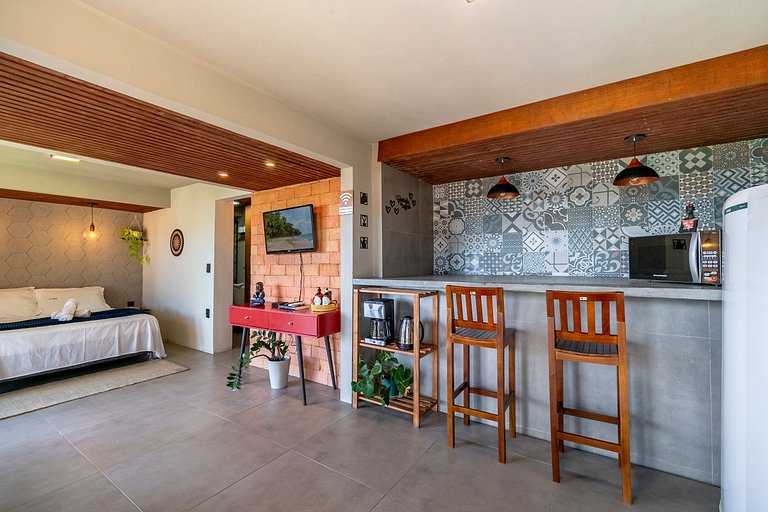 Loft Barra da Lagoa com vista by Achei Floripa